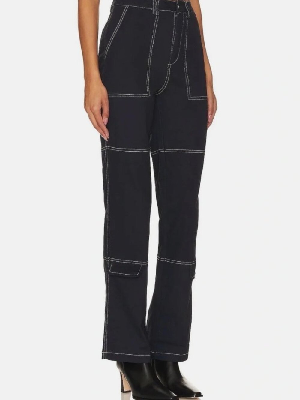 Remi x Revolve Elizabeth Cargo Style Denim Pants 0X